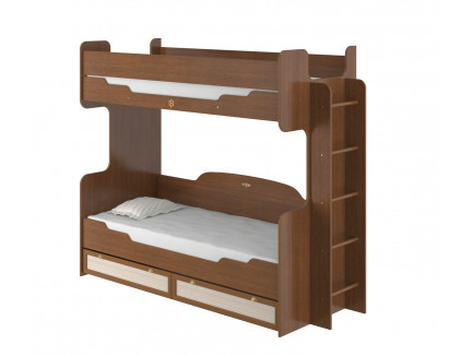 Двухъярусная кровать Робинзон ИД 01.164а с настилом, спальные места 190х80 см